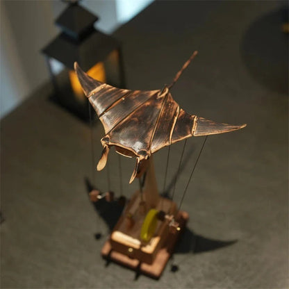 Marinova™ – Handcrafted Wooden Manta Ray Automaton
