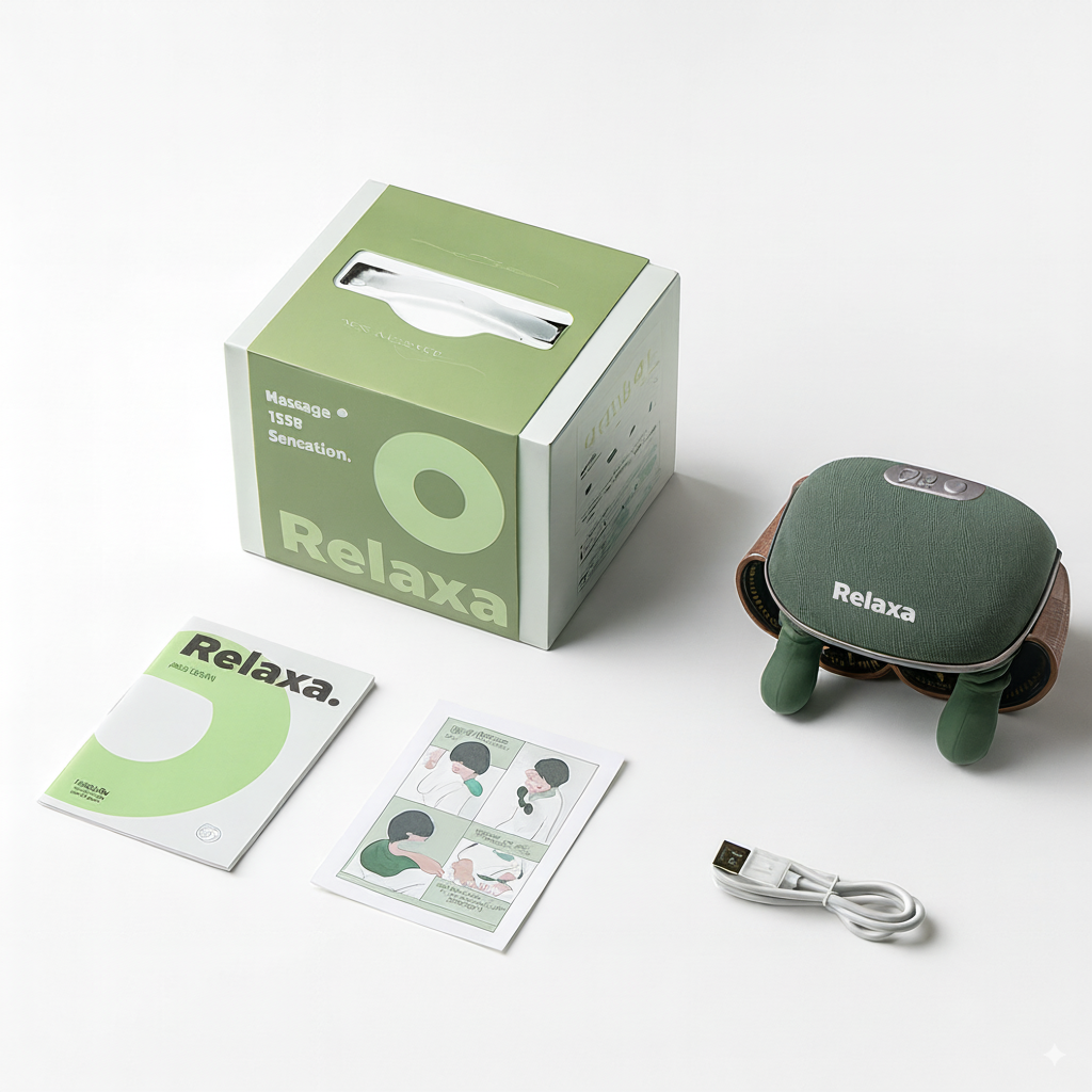 Relaxa™ Kneading Massager – Rechargeable, Multi-Mode Pain Relief